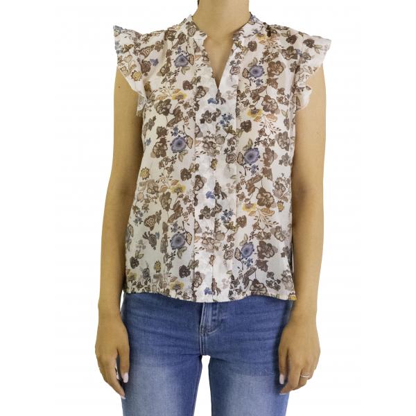 Blusa fantasia con volant
